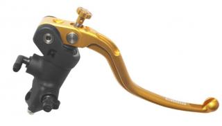 Radiální brzdová pumpa kovaná ACCOSSATO BLACK EDITION 19x18 s pevnou páčkou Barva páčky: oranžová, Délka páčky: dlouhá 19 cm