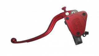 Radiální spojková pumpa 16x18 s pevnou páčkou a integrovanou nádobkou - Accossato Barva páčky: červená, Délka páčky: dlouhá 19 cm