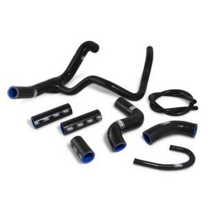 Silikonové hadice chladicího systému SAMCO pro Aprilia V4 Tuono 1000 2011 - 2015 - 8 kusů Barva: černá