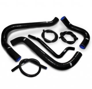 Silikonové hadice chladicího systému SAMCO pro Honda CBR 1100 XX Blackbird SC35 (Carburettor Model) 1996 - 1998 - 7 kusů Barva: černá