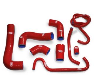 Silikonové hadice chladicího systému SAMCO pro MV Agusta F4 1000 RR / RC 2010 - 2019 - 9 kusů Barva: červená