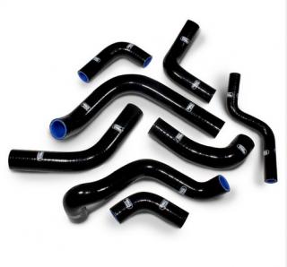 Silikonové hadice chladícího systému SAMCO Sport pro Ducati 996 R Testastretta 2001/2002 - 8 kusů Barva: černá