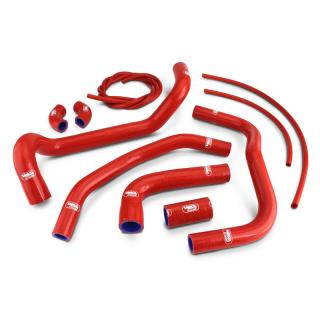 Silikonové hadice chladícího systému SAMCO Sport pro Ducati Multistrada V4 2022-24 - 10 kusů Barva: červená