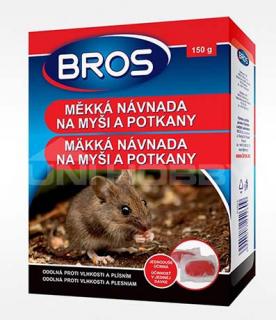 BROS - měkká návn.na myši a potkany 150g (12 ks v balení)