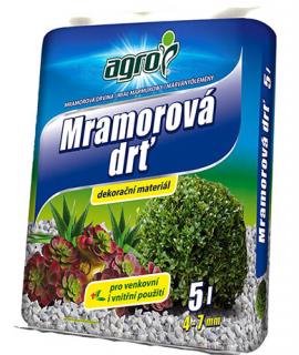 Mramorová drť  5 l  (4-7 mmm)