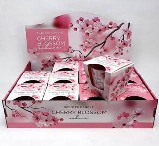 Svíčka v kon.skle 115g Cherry Blossom