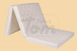 Skládací matrace 185x100x10 cm (Potah TRIMTEX, barva: bílá)