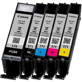 Canon CLI571+PGI570 multipack set C+M+Y+BK+PGBK originální cartridge 4x7ml+1x15ml,1795+345