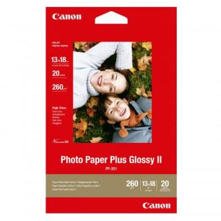 Canon Photo Paper Plus Glos  bílý, 5x7 , 13x18, 265 g/m2, 20 ks, PP-201, inkoustový