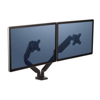 Polohovatelný držák pro 2 monitory Platinum, 9 kg, svorka nebo průvlak, 27 , 75x75/100x100