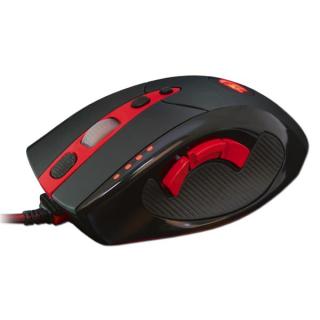 Redragon Myš TITANOBOA, 8200DPI, laserová, 10tl., drátová USB, černo-červená, herní