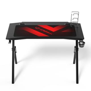 ULTRADESK Herní stůl ACTION V2, 110x59 cm, 75 cm, s XXL podložkou pod myš, držák sluchátek