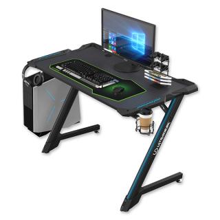 ULTRADESK Herní stůl SPACE V2, 113x61.5cm, 77.5cm, podsvícený, s XL podložkou, držák sluch