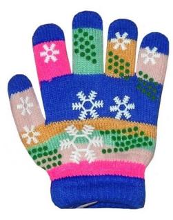 Dívčí prstové rukavice teplé, (SG8174-0), vel. 3 - 6 let