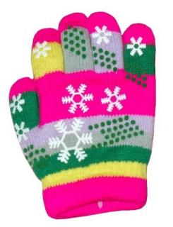 Dívčí prstové rukavice teplé, (SG8174-1), vel. 3 - 6 let