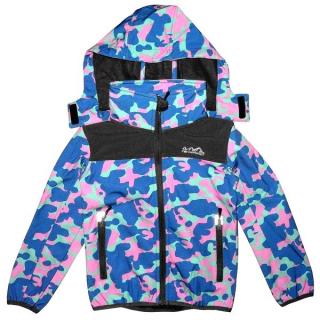 Dívčí softshellová bunda Neverest, s fleece, maskáčová vel. 116