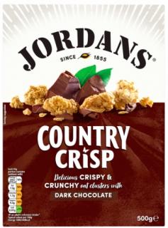 Celozrnné cereálie Jordans Country Crisp - Čokoládové 500g