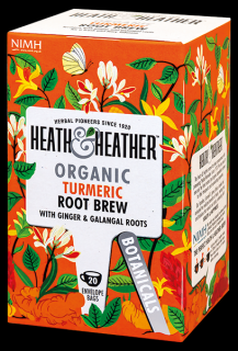 Heath & Heather - BIO čaj Kurkuma, zázvor a galangal