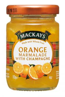 Mackays - Pomerančový džem se šampaňským, 113g