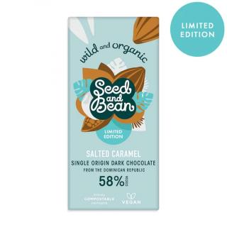 Seed & Bean - BIO Hořká čokoláda Slaný karamel, 75g