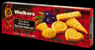Walkers Mix skotských máslových sušenek, 160g