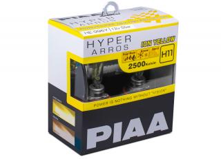 Autožárovky PIAA Hyper Arros Ion Yellow 2500K H11 - teplé žluté světlo 2500K pro použití v extrémních podmínkách