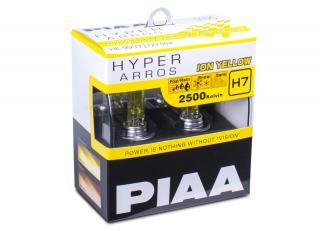 Autožárovky PIAA Hyper Arros Ion Yellow 2500K H7 - teplé žluté světlo 2500K pro použití v extrémních podmínkách