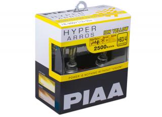 Autožárovky PIAA Hyper Arros Ion Yellow 2500K HB3/HB4 - teplé žluté světlo 2500K pro použití v extrémních podmínkách
