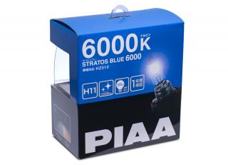 Autožárovky PIAA Stratos Blue 6000K H11 - studené bílé světlo s xenonovým efektem