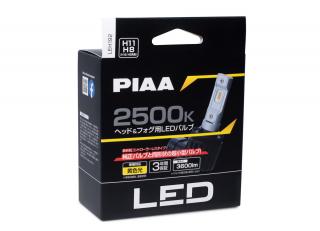 PIAA Gen4 LED náhrady autožárovek H8/H9/H11/H16 se zabudovaným startérem a teplotou 2500K