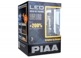 PIAA LED náhrady autožárovek HB3/HB4/HIR1/HIR2 6000K - dokonale bílé světlo, až o 200% vyšší svítivost