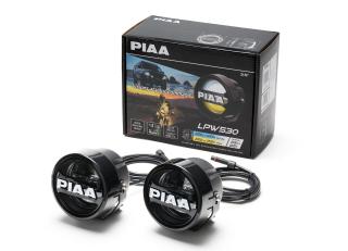 PIAA LPW530 přídavné bílé/žluté (přepínatelné) dálkové kulaté LED světlomety o průměru 89 mm / 3,5"