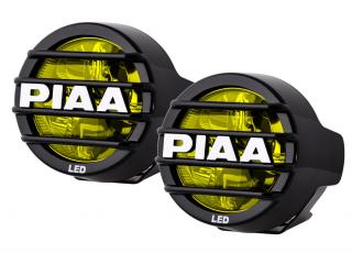 Přídavné dálkové kulaté LED světlomety PIAA LP530 Ion Yellow o průměru 89mm se žlutým světlem