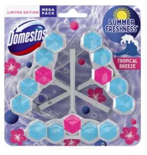 3x Domestos Power 5 závěs do WC Tropical Breeze - Limitovaná edice