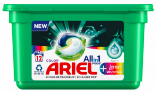 Ariel Color Pods + Lenor Unstoppables 3v1 kapsle na praní 12ks