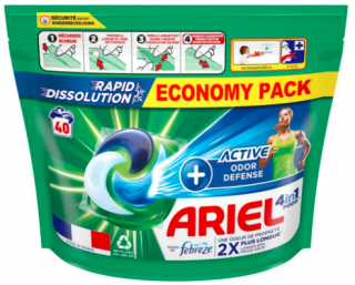 Ariel Pods Sport Odor Defense XXL 3v1 kapsle na praní 40ks
