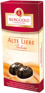 Berggold  Alte Liebe  Pralinky z hořké čokolády s náplní 100g