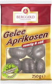 Berggold Meruňkové želé v hořké čokoládě 250g