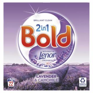 Bold Lenor Lavender prášek na praní bílého a barevného prádla 22 Pracích cyklů