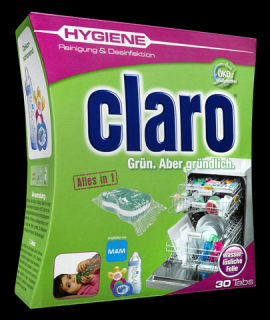 Claro Hygiene Speciální Tablety do myčky s dezinfekční schopností 30ks - BIO