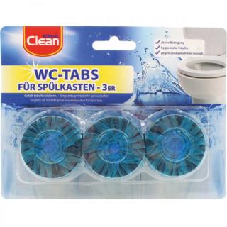 Clean Blue Čistící Barvicí Tablety do WC nádržky se svěží vůní 3ks