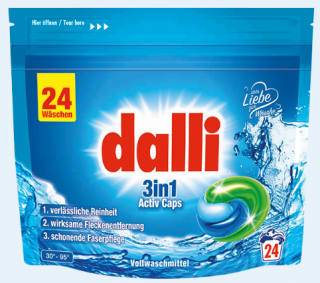 Dalli Activ 3v1  Kapsle na praní XL 24ks