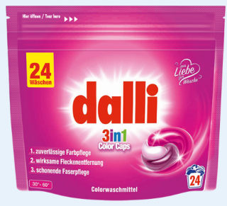 Dalli Color 3v1  Kapsle na praní XL 24ks