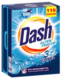 Dash Alpen Frische Prášek na praní XXXL 100 Pracích cyklů