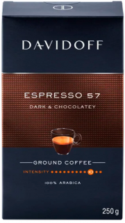 Davidoff Espresso 57 Dark & Chocolately Mletá káva 250g