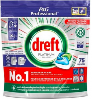 Dreft Platinum All in One gelové kapsle do myčky 75ks