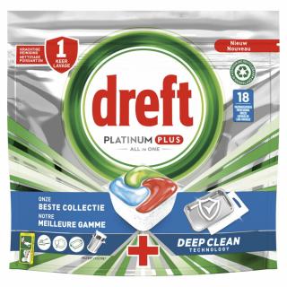 Dreft Platinum Deep Clean All in One gelové kapsle do myčky 18 ks