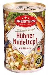 Dreistern Eintopf s kuřecím masem, těstovinami a zeleninou 400g