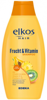 Elkos Frucht & Vitamin šampon s výtažkem z meruňky pro normální až lehce suché vlasy 500ml