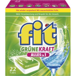 Fit Grüne Kraft Alles in 1 Tablety do myčky 22ks BIO